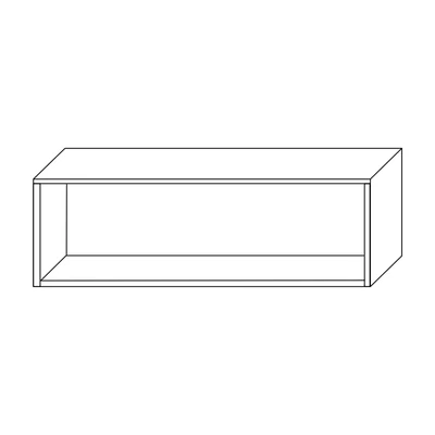 Fali szekrényelem, vízszintesen vagy függőlegesen szerelhető, 120 cm – Morello 3138