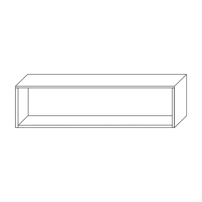 Fali szekrényelem, vízszintesen vagy függőlegesen szerelhető, 150 cm – Morello 3139