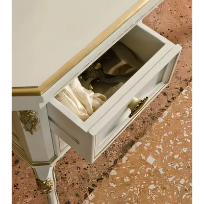 Fésülködő asztal szett tükörrel, ülőkével – Morello 3653