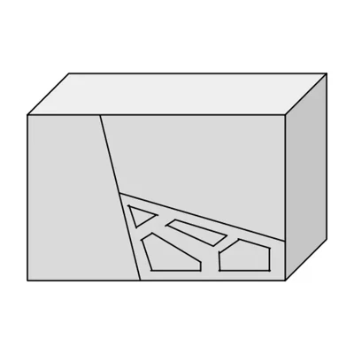Fiók geometrikus díszítéssel, 60 cm széles, 35 cm mély – Morello 3132.AI