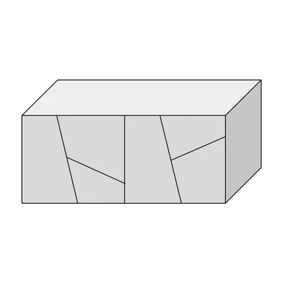 Fiók geometrikus díszítéssel, 90 cm széles, 42 cm mély – Morello 3133.BT