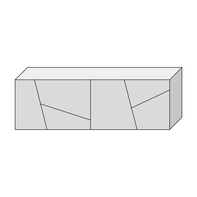 Fiók geometrikus díszítéssel, 120 cm széles, 35 cm mély – Morello 3134.AT
