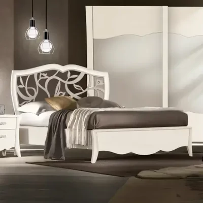 Franciaágy-keret áttört díszítésű fejvéggel, 160x195 cm – Morello 4125.A