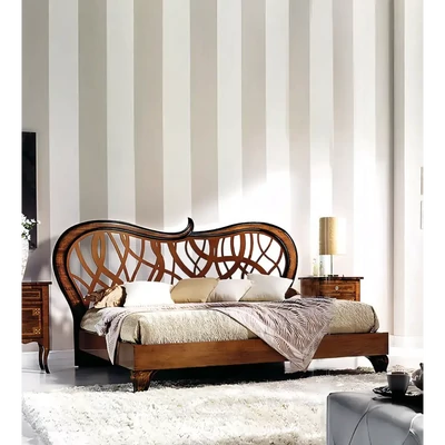 Franciaágy-keret áttört díszítésű fejvéggel – Morello 4585