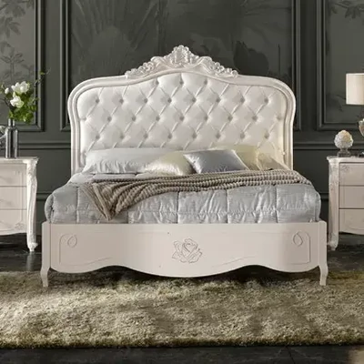 Franciaágy-keret kárpitozott fejvéggel – Morello 4108.A