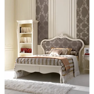 Franciaágy-keret kárpitozott fejvéggel – Morello 4591