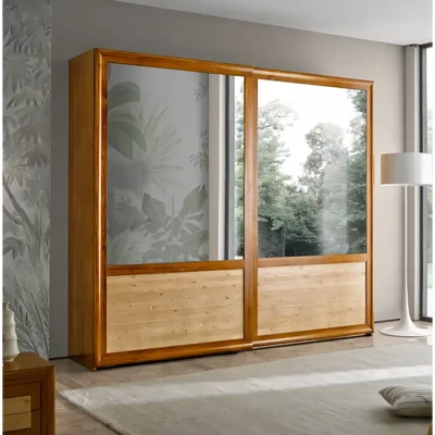 Bedroom Set with Pine Wood Headboard – Morello 3962