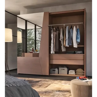 Wardrobe, 2 Sliding Doors, with Mirrored Doors – Morello 4049