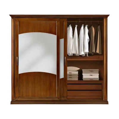 Wardrobe, 2 Sliding Doors, with Mirrored Doors – Morello 4103