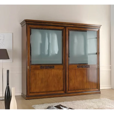 Bedroom Set with Carved Headboard – Morello 4153