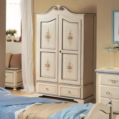 Gardróbszekrény, 2 ajtós, 2 fiókkal – Morello 4282