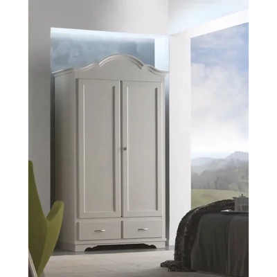 Gardróbszekrény, 2 ajtós, 2 fiókkal – Morello 4569