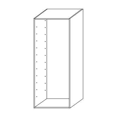Gardróbszoba-elem, széles, tanganyikai diófából – Morello 4467