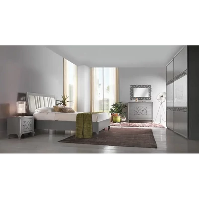 Double Bed Frame with Upholstered Headboard – Morello 4069.A