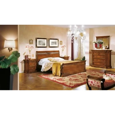 Chest of Drawers with 4 Drawers, with Fold-Down Door, with Inlay – Morello 4157