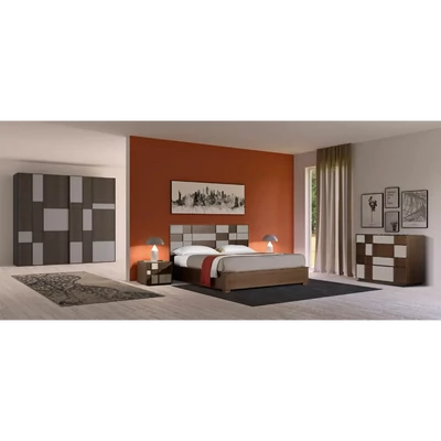 Éjjeliszekrény 2 fiókkal, skót dizájnnal – Morello Tartan 3977