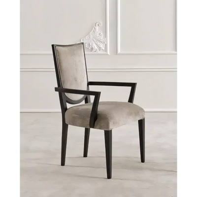 Karosszék díszített háttámlával, kárpitozott – Morello Dafne 2539