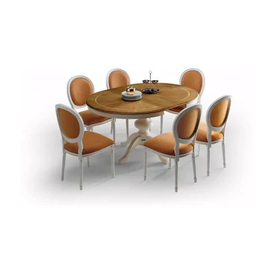 Chair, Upholstered, with Turned Legs – Morello 2356