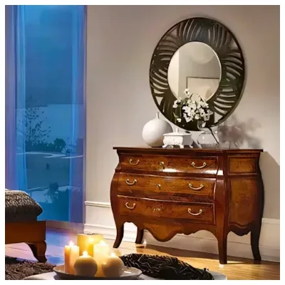 Komód 3 fiókkal, Bois de Violette intarziával – Morello Napoletano 4090