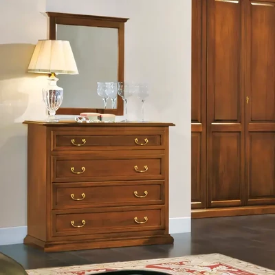 Komód 3 fiókkal, lenyitható ajtóval – Morello 4226