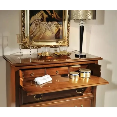 Chest of Drawers with 3 Drawers, with Fold-Down Door – Morello 4226