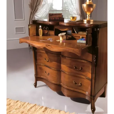 Chest of Drawers with 2 Nightstands, with Inlay – Morello 4329