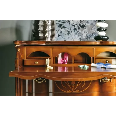 Chest of Drawers with 2 Nightstands, with Inlay – Morello 4338