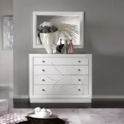 Komód 4 fiókkal, domború (relief) díszítéssel – Morello 4057