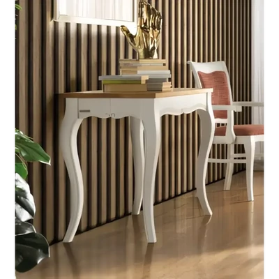 Konzolasztal, bővíthető, faragott – Morello 2276