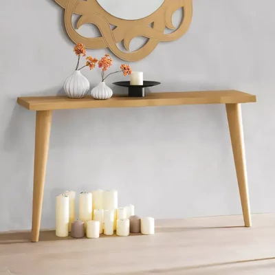 Konzolasztal természetes szegéllyel – Morello 3748