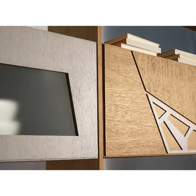 Ajtó geometrikus díszítéssel, 90 cm széles szekrényelemhez – Morello 3128.I