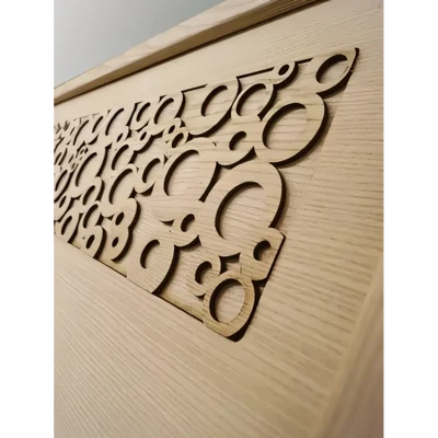 Living Room Cabinet Set with Circular Pattern Decoration – Morello 3146