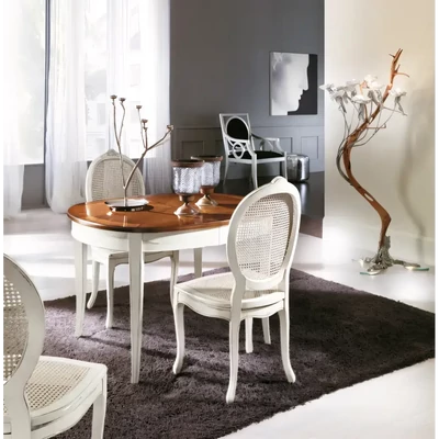 Ovális étkezőasztal, bővíthető – Morello 2315