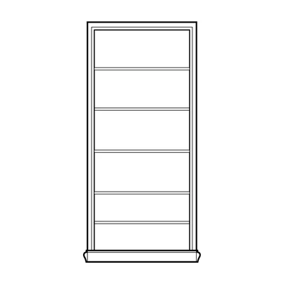 Polcos elem 4 polccal, széles – Morello 2882