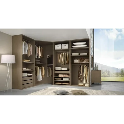 Sarok gardróbszoba nyitott gardróbszekrénnyel – Morello 4462.A