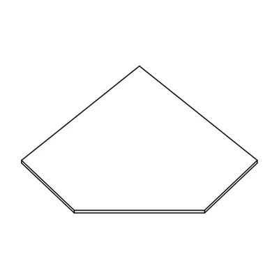 Sarokpolc elem (45°) gardróbszobához, tanganyikai diófából – Morello 4477