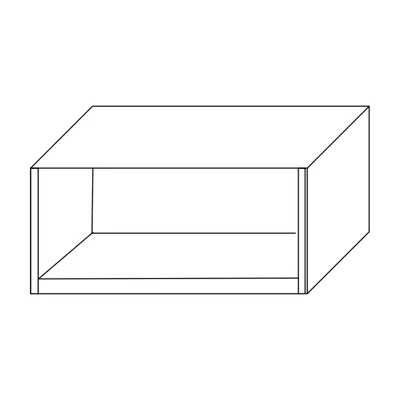 Szekrénysor-elem, 90 cm széles, 48 cm mély – Morello 3112.B