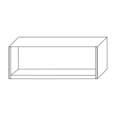 Szekrénysor-elem, 120 cm széles, 39 cm mély – Morello 3113.A
