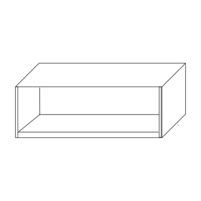 Szekrénysor-elem, 120 cm széles, 48 cm mély – Morello 3113.B