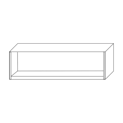Szekrénysor-elem, 150 cm széles, 39 cm mély – Morello 3114.A