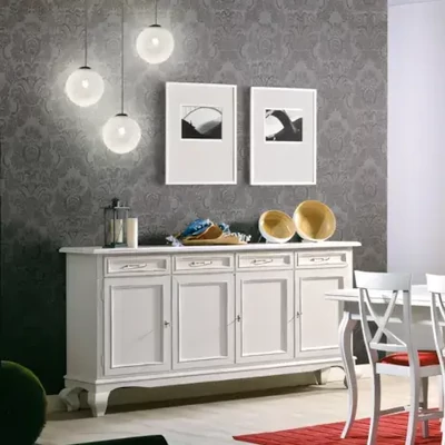 Tálalószekrény, 4 ajtós, 4 fiókkal, provanszi stílusú – Morello 2060