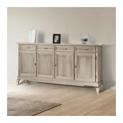 Tálalószekrény, 4 ajtós, 4 fiókkal, provanszi stílusú – Morello 2067