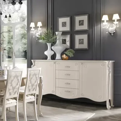 Tálalószekrény, 2 ajtós, 4 fiókkal – Morello 2093