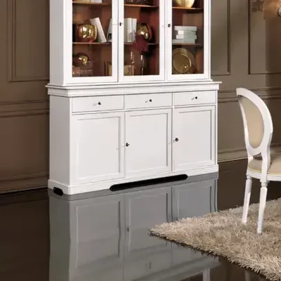 Tálalószekrény, 3 ajtós, 3 fiókkal, Lajos Fülöp stílusú – Morello Luigi Filippo 2188