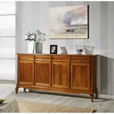 Tálalószekrény, 4 ajtós, 4 fiókkal, provanszi stílusú – Morello 2776