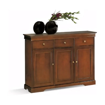 Tálalószekrény, 3 ajtós, 3 fiókkal, Lajos Fülöp stílusú – Morello Luigi Filippo 2801