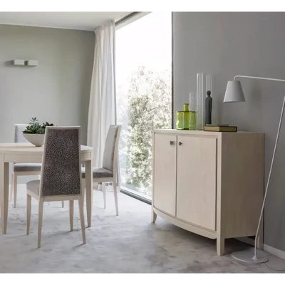 Tálalószekrény, 2 ajtós, levélmintás díszítéssel – Morello 2847