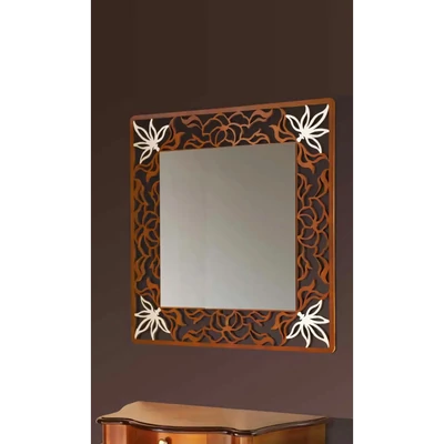 Tükör, négyzet alakú, lézerrel áttört díszítéssel – Morello 3769