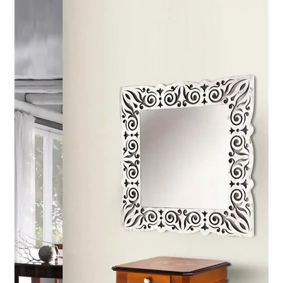 Tükör, négyzet alakú, lézerrel áttört díszítéssel – Morello 3772