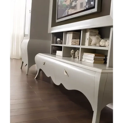 TV Cabinet with Wall Panel – Morello 3244